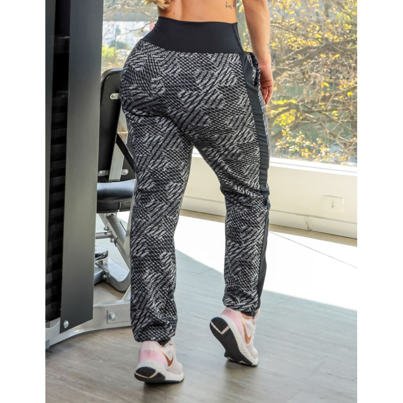 Calça Jogger Texturizada em Tecido Jacquard Moletom | Ref: 3.3.2589-3245