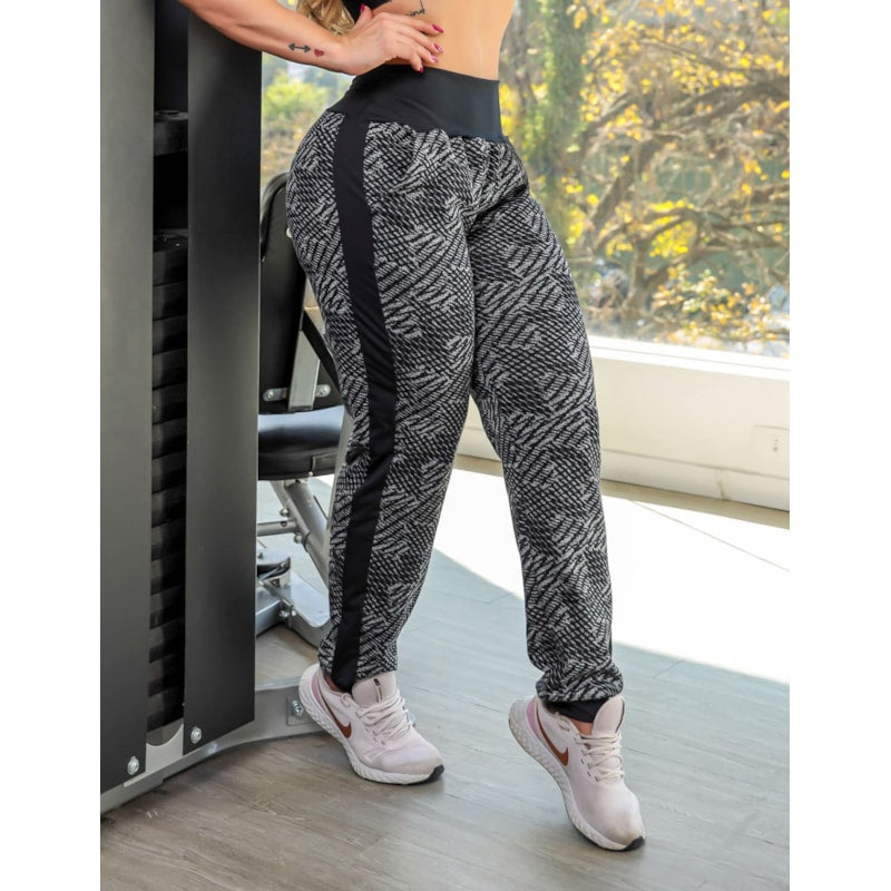 Calça Jogger Texturizada em Tecido Jacquard Moletom | Ref: 3.3.2589-3245