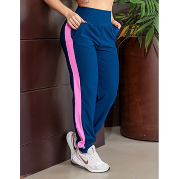 Calça Jogger Feminina em Tecido Suplex Texturizado com Bolsos | Ref: 3.3.2609-1821