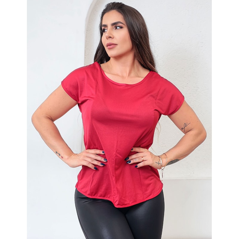 Blusinha Fitness com Manguinhas em Dry Fit | Ref: 3.3.2554-11