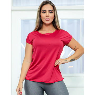 Blusa Feminina em Dry Fit com Manguinhas | Ref: 3.3.2554-07