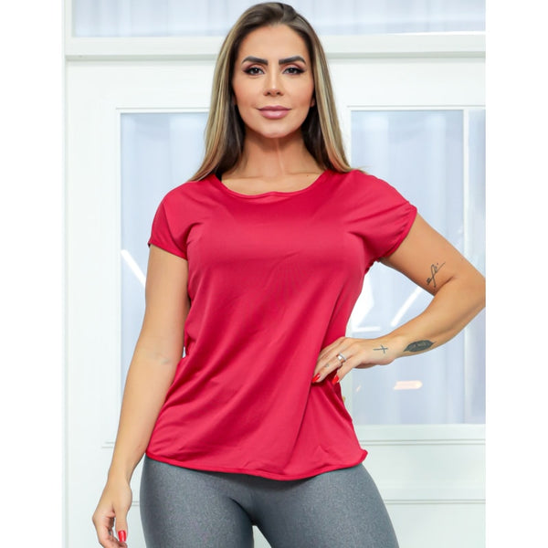 Blusa Feminina em Dry Fit com Manguinhas | Ref: 3.3.2554-07