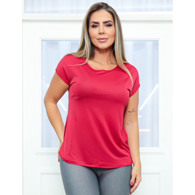 Blusa Feminina em Dry Fit com Manguinhas | Ref: 3.3.2554-07