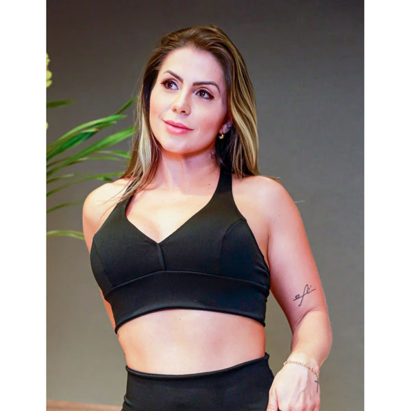 Cropped Feminino em Crepe com Bojo Removível | Ref: 3.3.2597-01