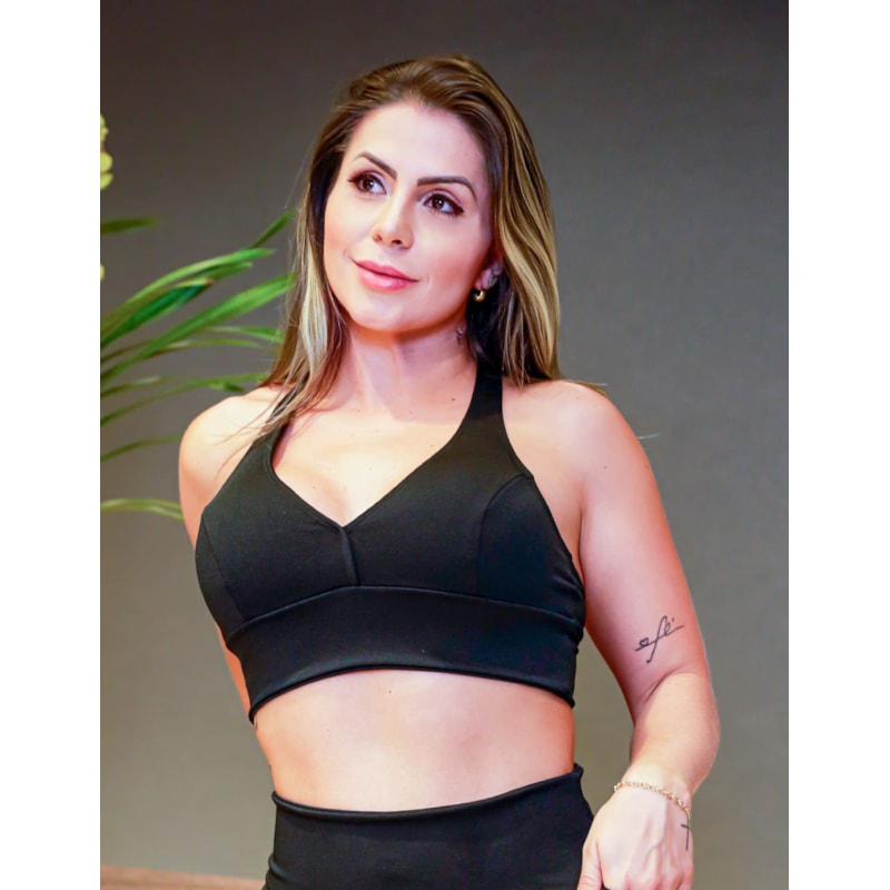 Cropped Feminino em Crepe com Bojo Removível | Ref: 3.3.2597-01
