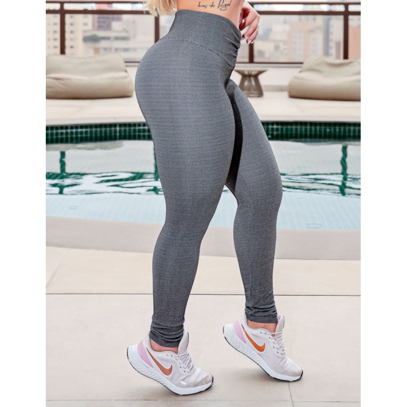 Calça Legging Empina Bumbum em Tecido Jacquard | Ref: 3.3.2574-3234