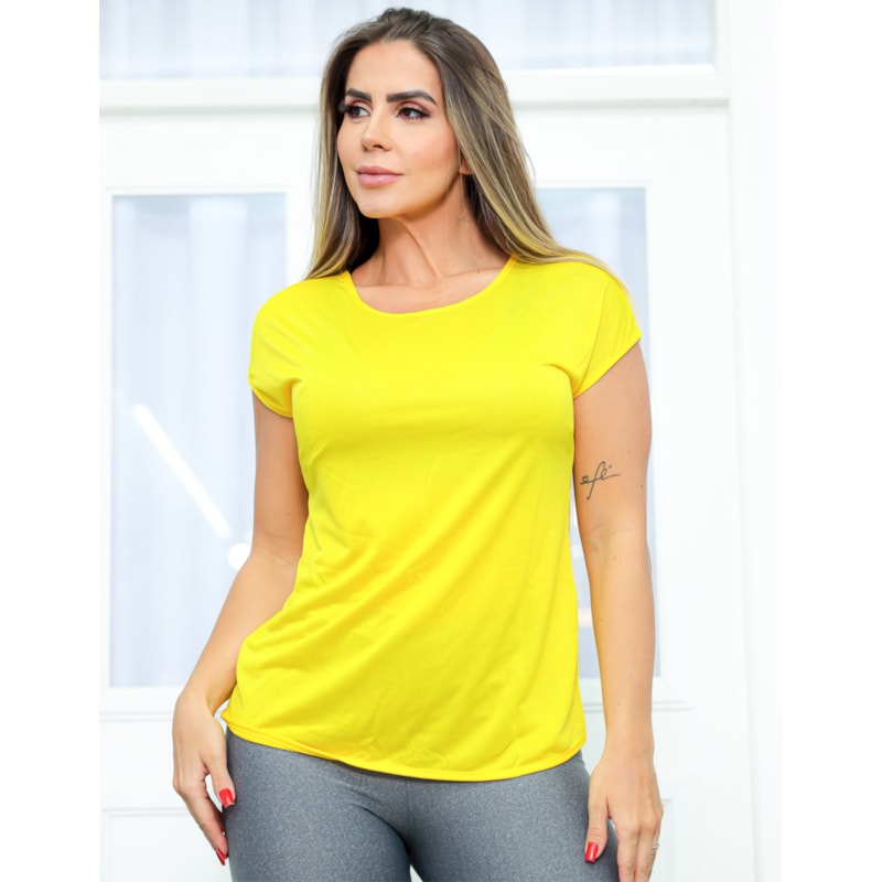 Blusa Fitness Feminina Dry Fit com Manguinhas | Ref: 3.3.2554-08