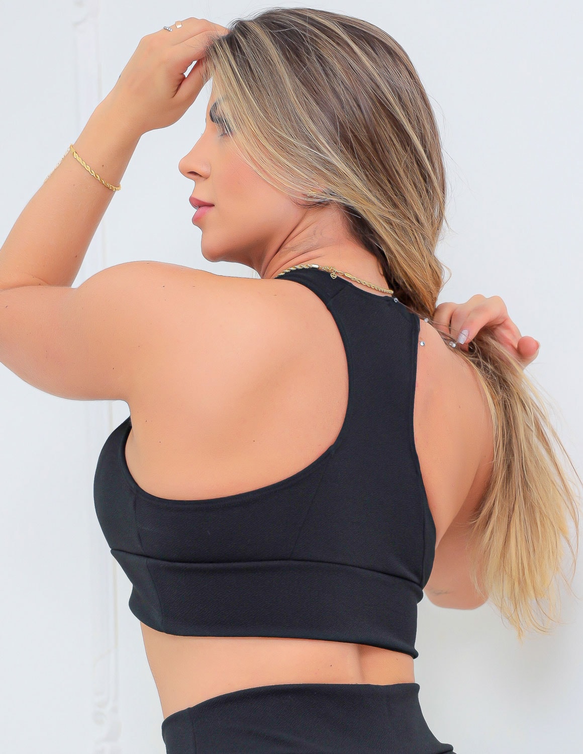 Cropped em Crepe de Alfaiataria com Bojo Removível | Ref: 3.3.2601-01
