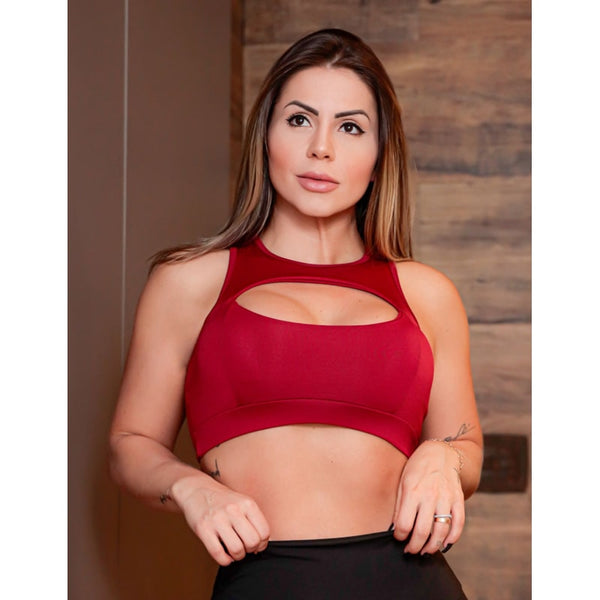 Cropped Fitness Feminino com Bojo Removível | Ref: 4.4.4289-24