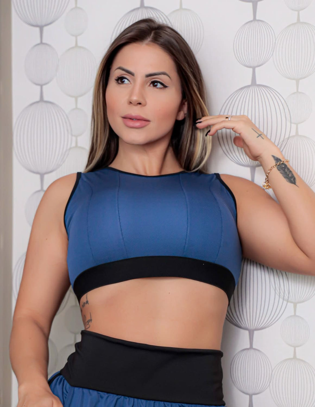Cropped Feminino Fitness Runnning em Dry Fit sem Bojo | Ref: 4.4.4458-1801