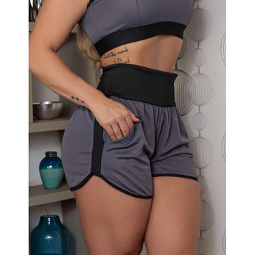 Short Fitness Academia Feminino Dry Running com Bolsos | Ref: 4.4.4457-2801