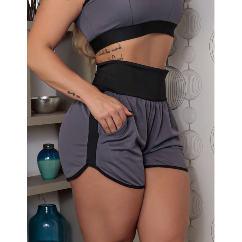 Conjunto Feminino Running Dry Fit Shortinho e Cropped sem Bojo | Ref: 8.8.0230-2801