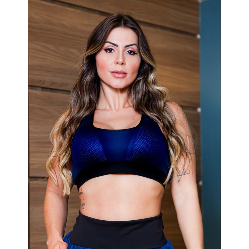 Conjunto Feminino Running em Dry Fit com Top e Short com Bolso