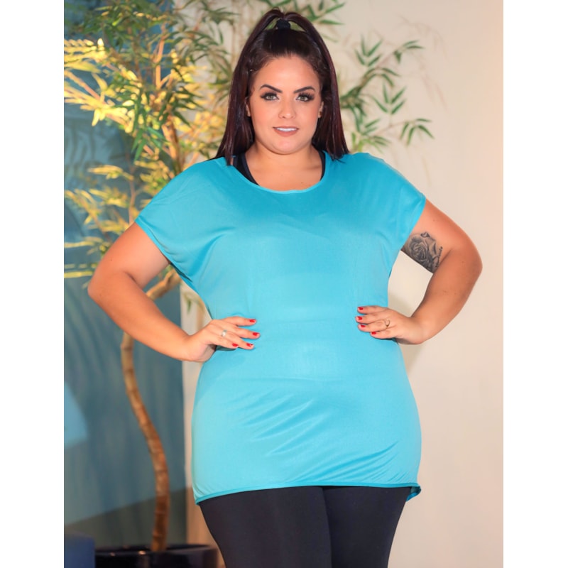 Blusa Fitness Feminina Plus Size em Dry Fit