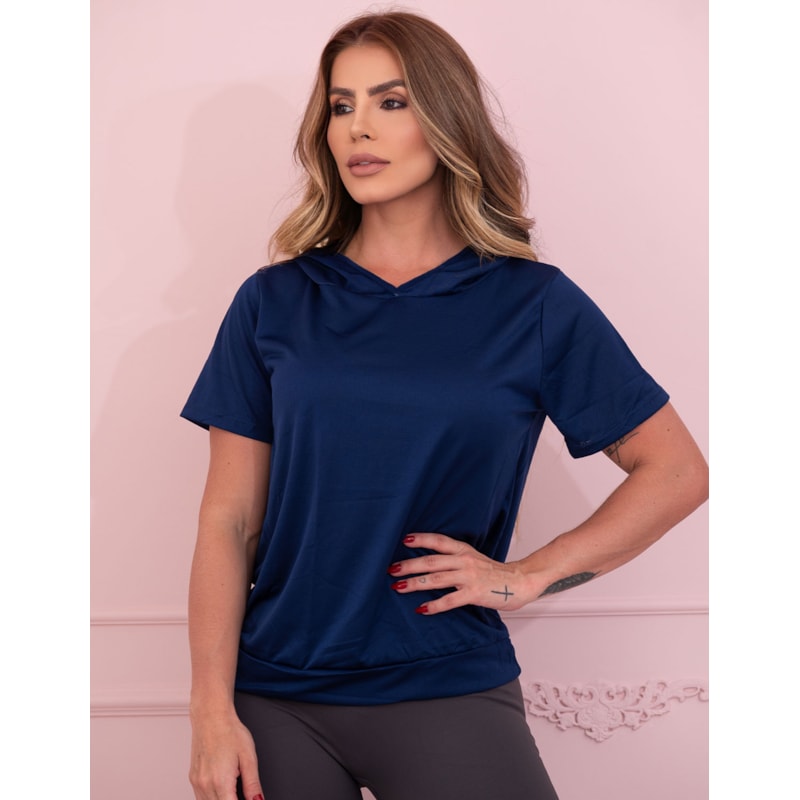 Blusa Fitness Academia Dry Fit Furadinho com Capuz