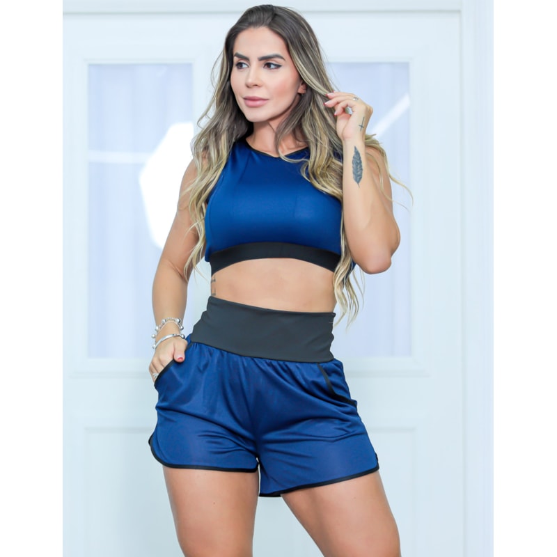 Top Cropped  Running Feminino em Dry Fit sem Bojo