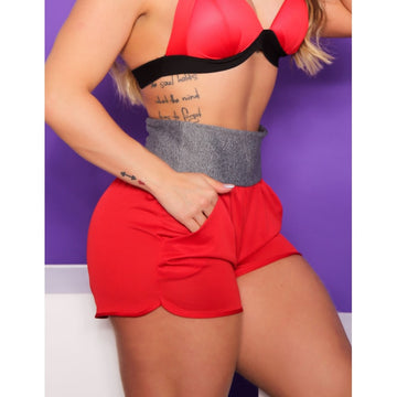Short Fitness Feminino de Corrida e Academia em Dry Fit Seca Rápido