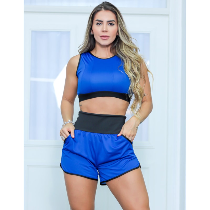 Cropped Dry Fit Feminino Running sem Bojo