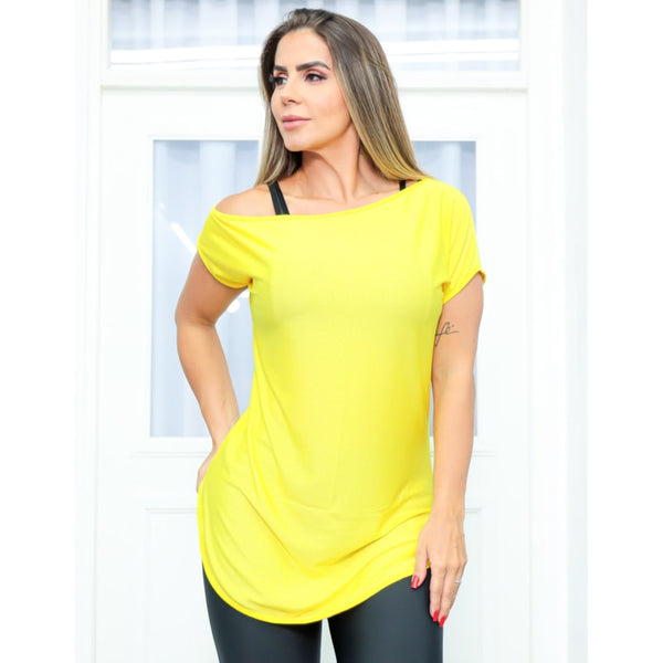 Blusinha de Academia Fitness Feminina Ombro Só Dry Fit
