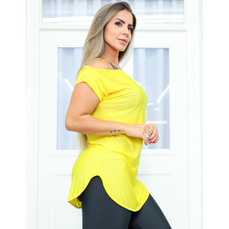 Blusinha de Academia Fitness Feminina Ombro Só Dry Fit