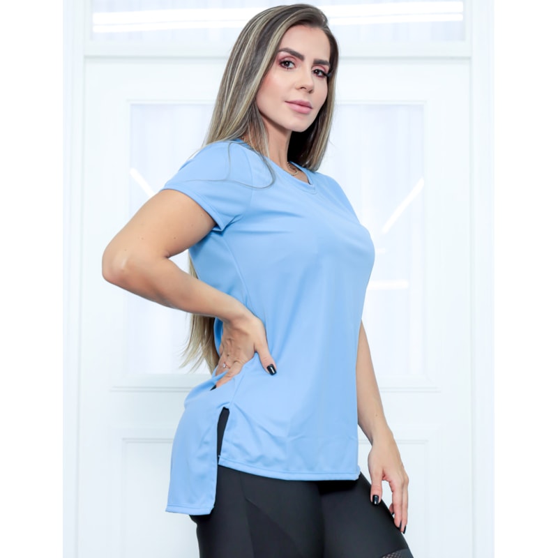 Camisa Fitness Feminina Mullet Dry Fit Seca Rápido