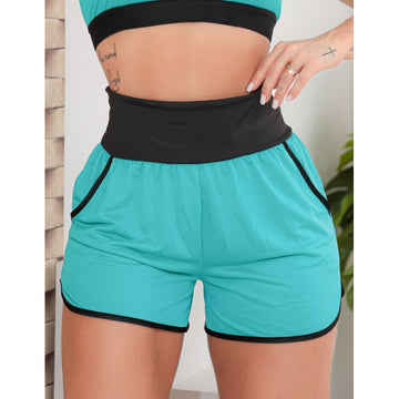 Short Fitness sem Forro em Dry Fit com Bolsos Para Academia