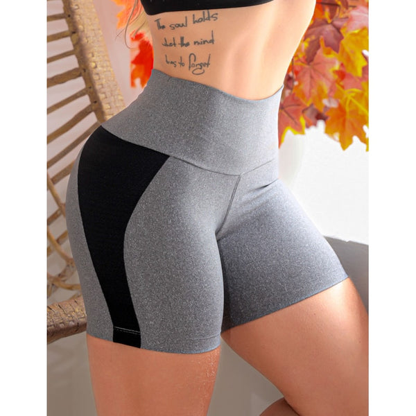 Short Fitness Feminino Suplex Para Academia com Recortes Laterais