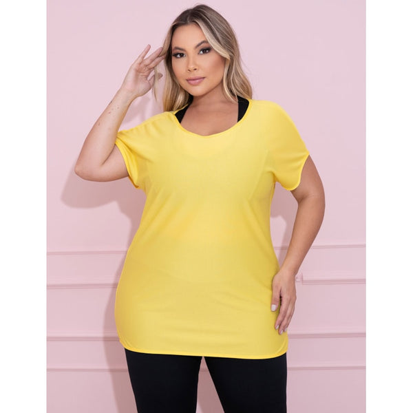 Blusa Feminina Fitmess Plus Size em Dry Fit para Academia