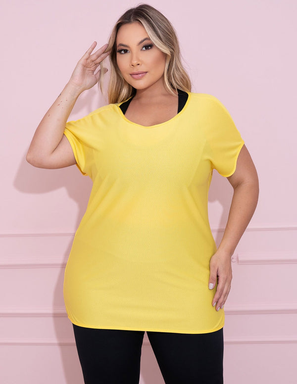Blusa Feminina Fitmess Plus Size em Dry Fit para Academia