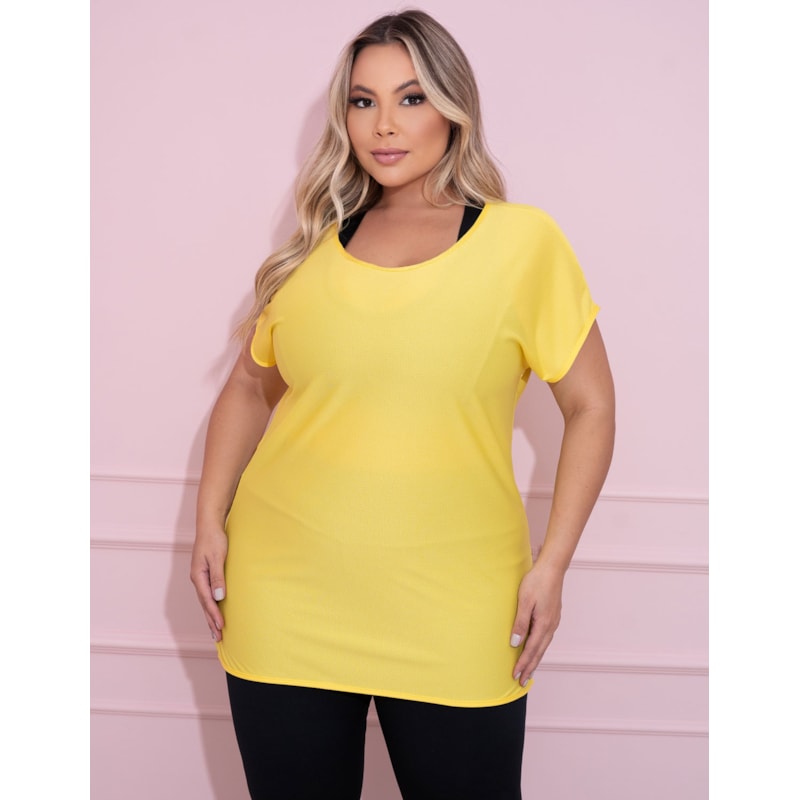 Blusa Feminina Fitmess Plus Size em Dry Fit para Academia