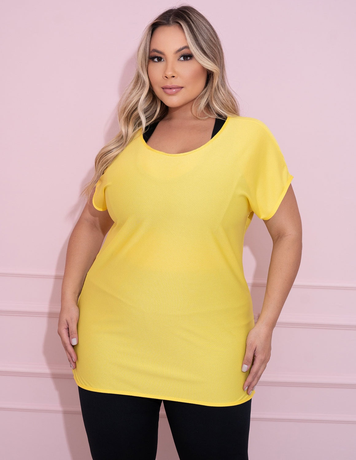 Blusa Feminina Fitmess Plus Size em Dry Fit para Academia