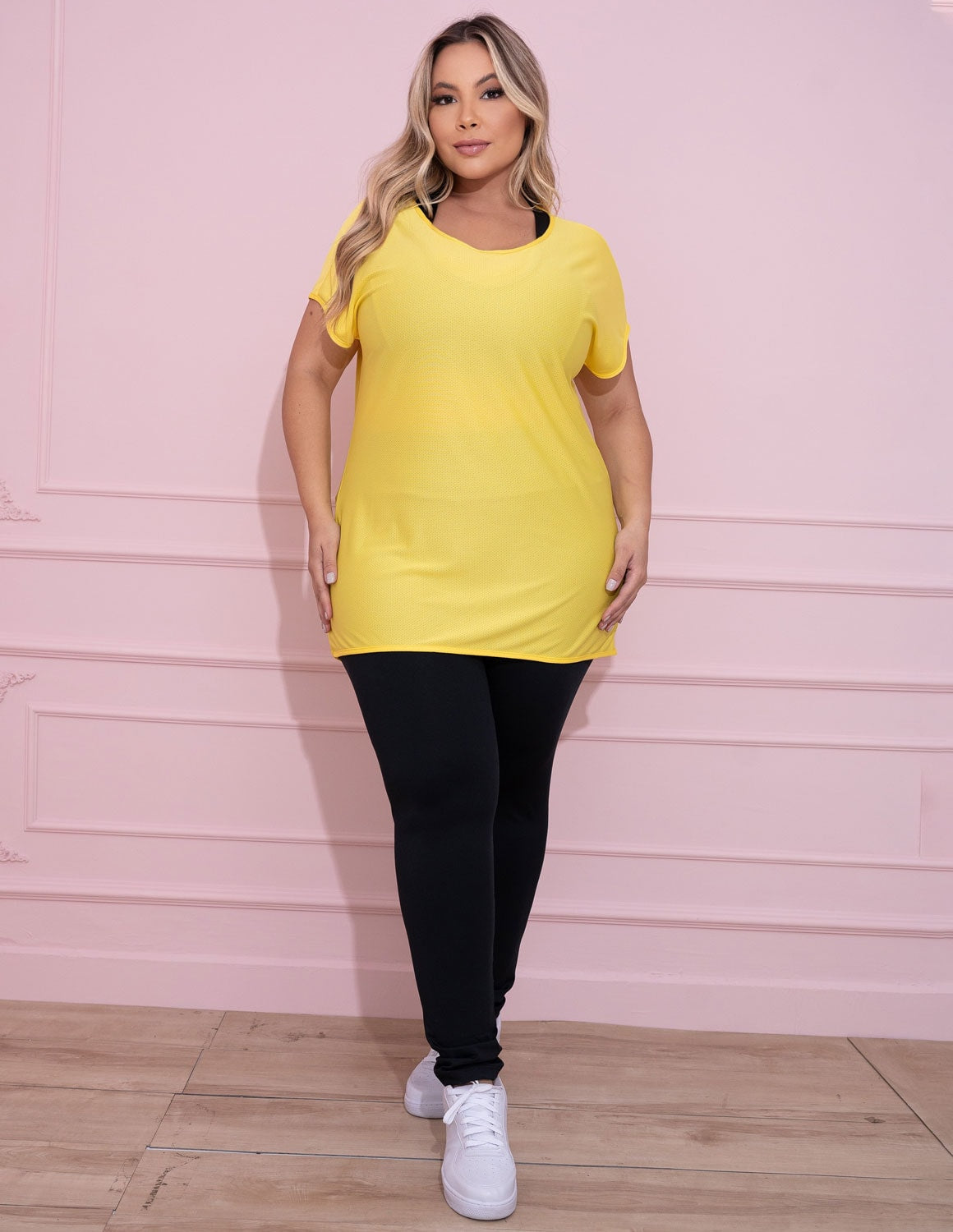 Blusa Feminina Fitmess Plus Size em Dry Fit para Academia