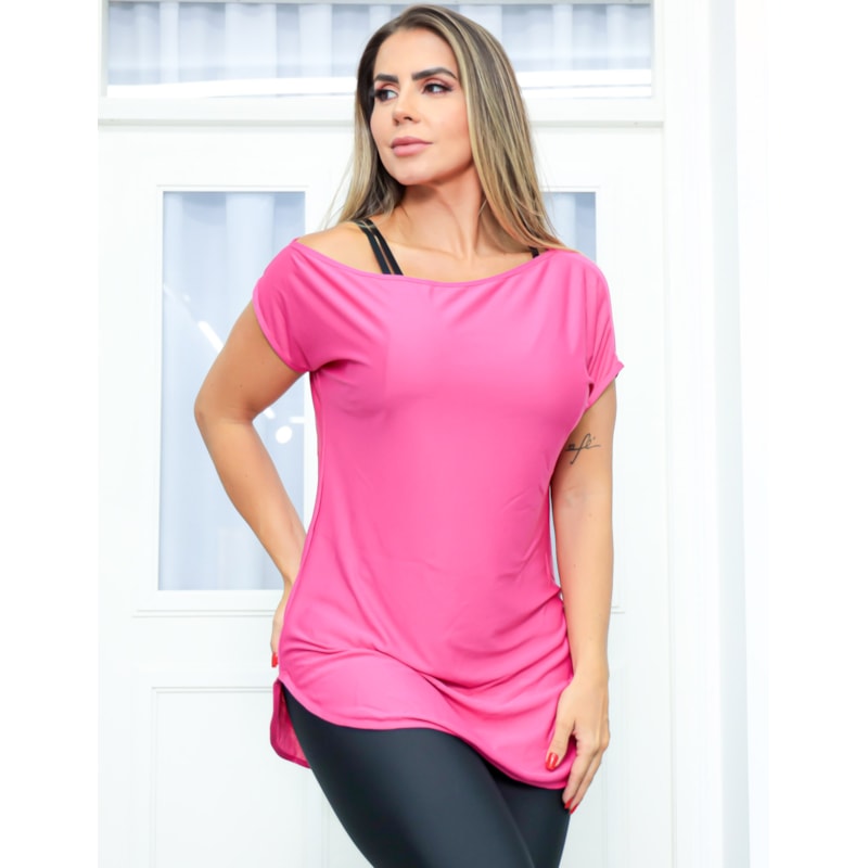 Camiseta Feminina Fitness Dry Fit Mullet Para Academia