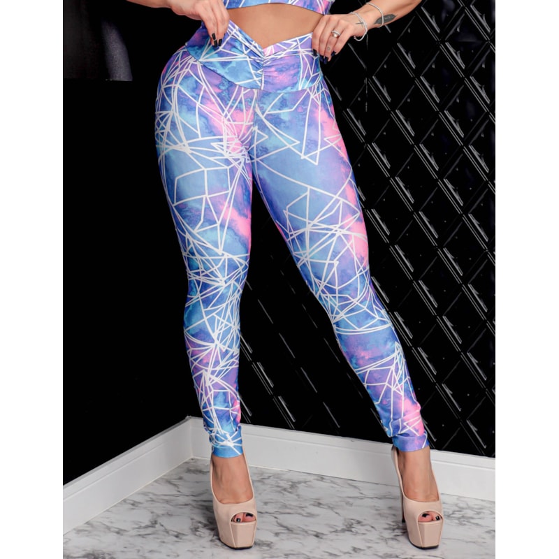 Legging Fitness Feminina Estampada Levanta Bumbum