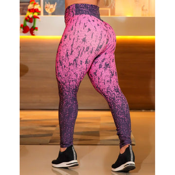 Calça Legging para Academia Feminina Estampada Empina Bumbum