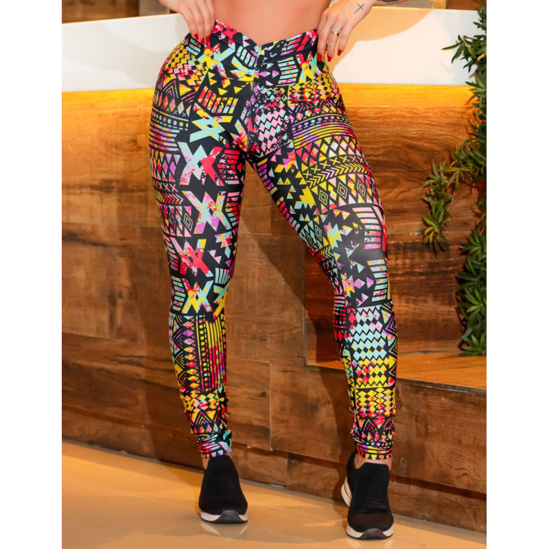 Calça Legging Estampada Empina Bumbum para Academia