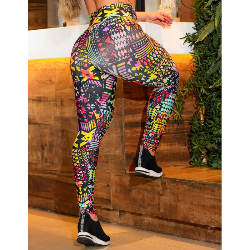 Calça Legging Estampada Empina Bumbum para Academia