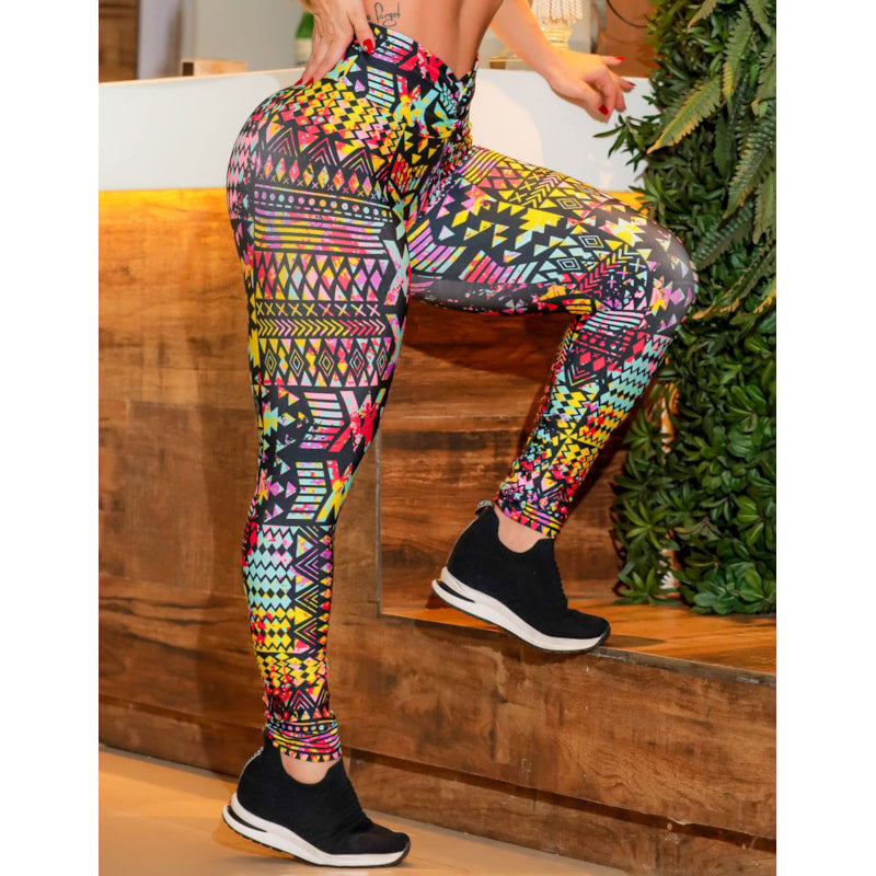 Conjunto Fitness Feminino Calça Legging Levanta Bumbum Mais Top Fitness