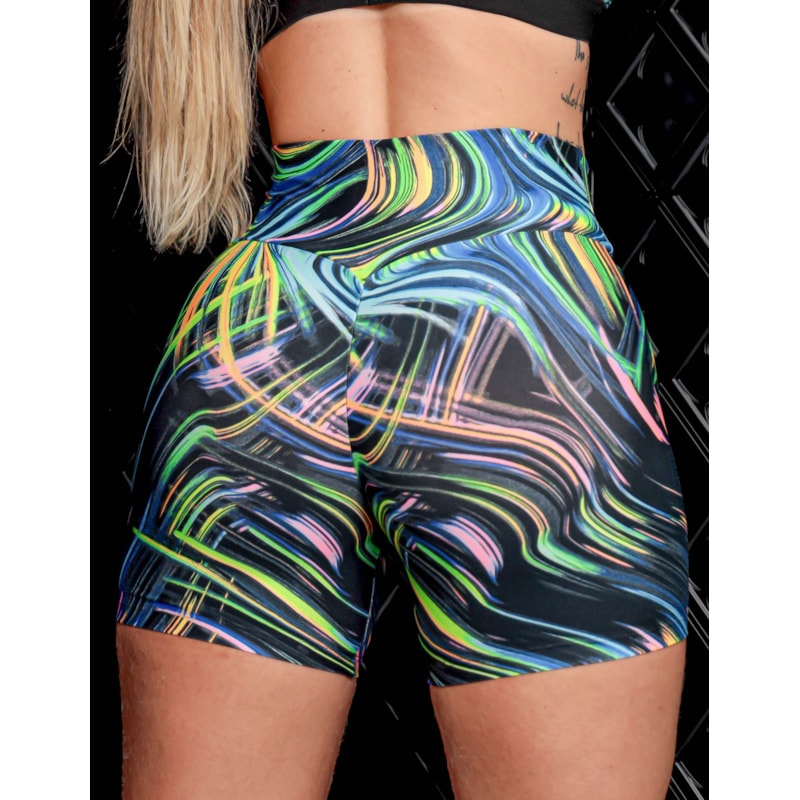 Short Estampado Empina Bumbum Feminino para Academia