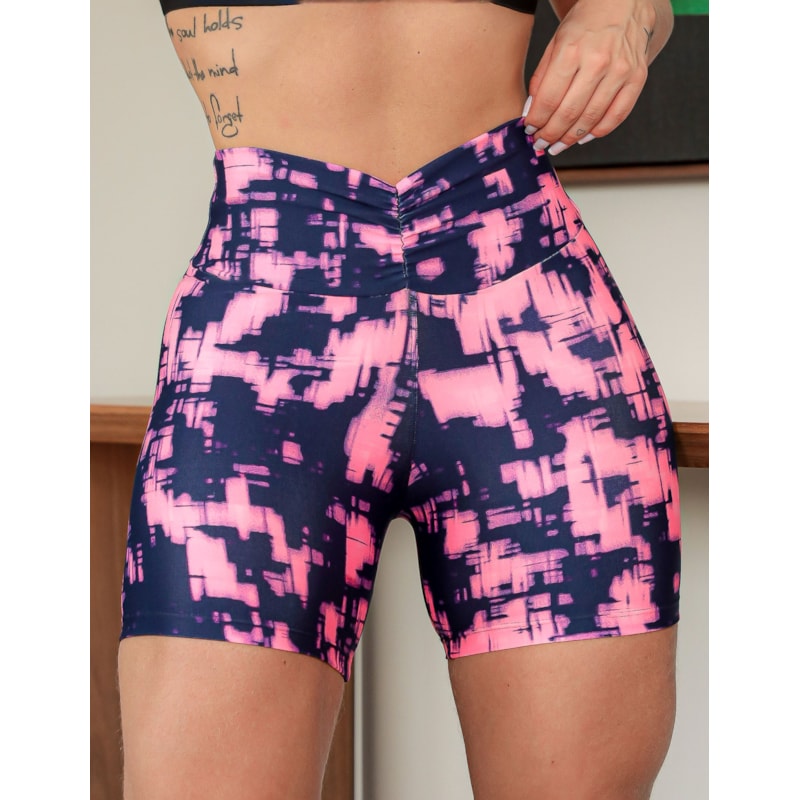 Short Feminino para Academia Empina Bumbum Estampado