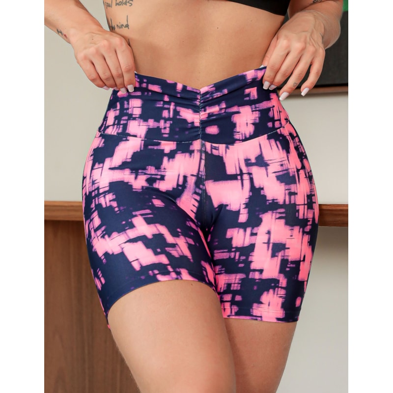 Short Feminino para Academia Empina Bumbum Estampado