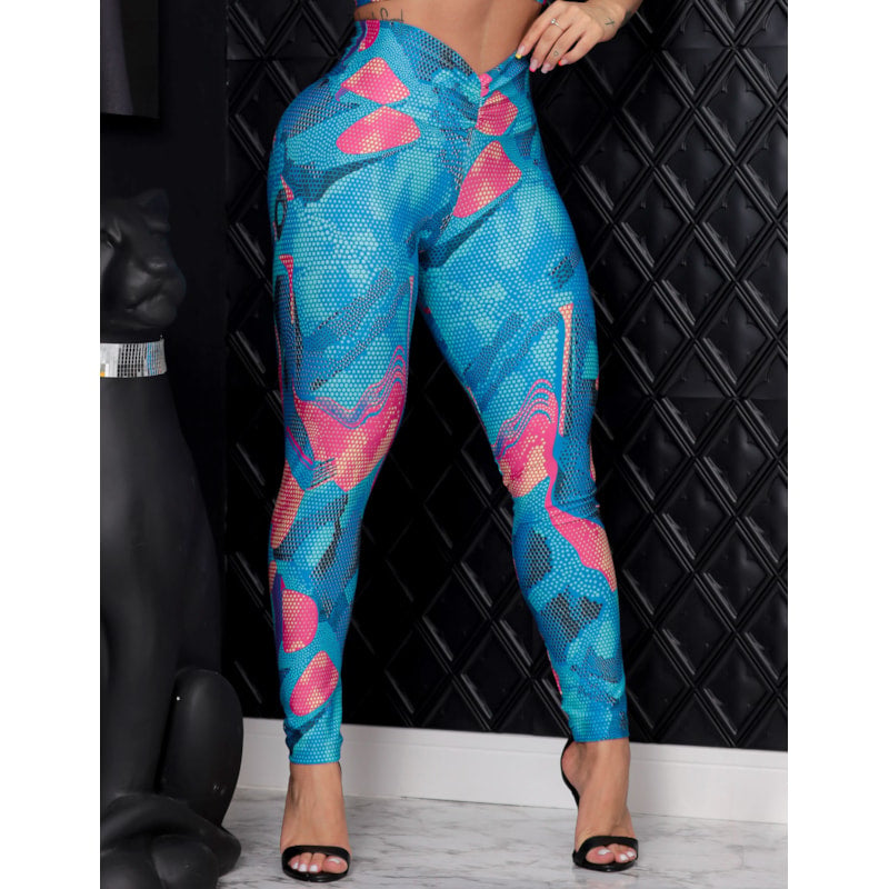 Calça Legging Feminina Empina Bumbum Fitness Estampada