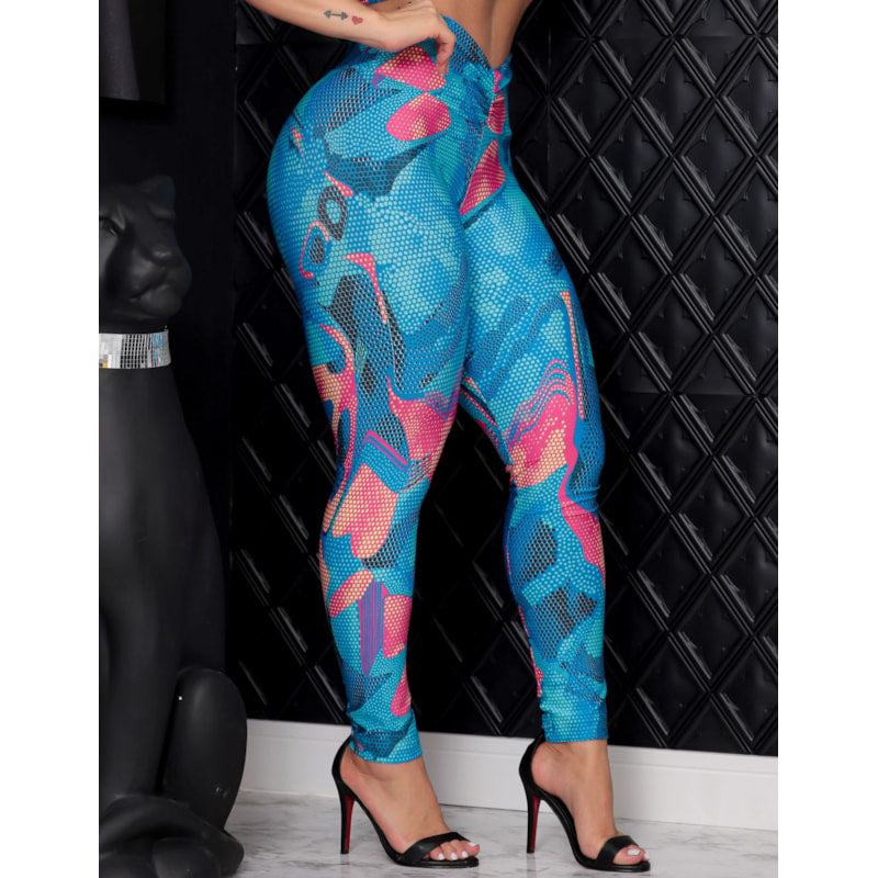 Calça Legging Feminina Empina Bumbum Fitness Estampada