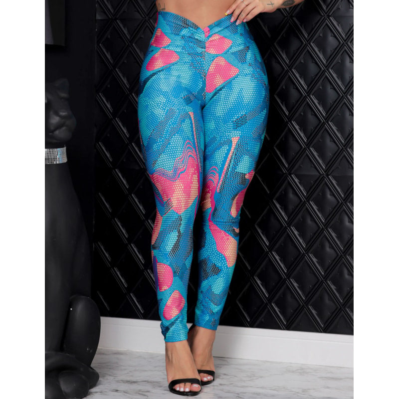 Calça Legging Feminina Empina Bumbum Fitness Estampada