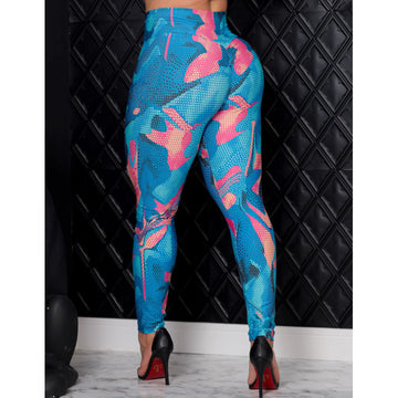 Calça Legging Feminina Empina Bumbum Fitness Estampada