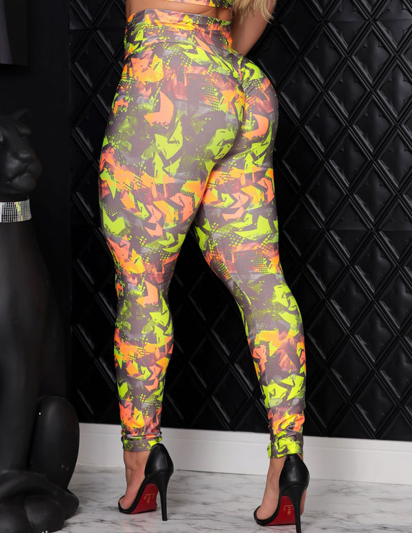 Calça Fitness Feminina Empina Bumbum Estampada