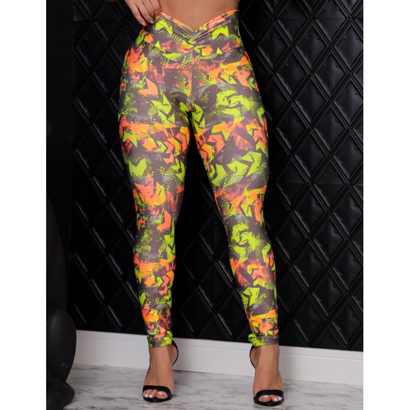 Calça Fitness Feminina Empina Bumbum Estampada