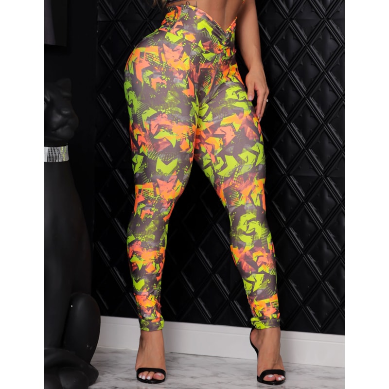 Calça Fitness Feminina Empina Bumbum Estampada