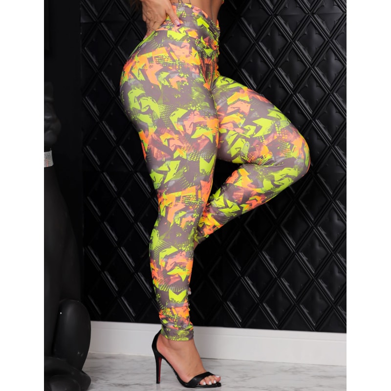 Calça Fitness Feminina Empina Bumbum Estampada
