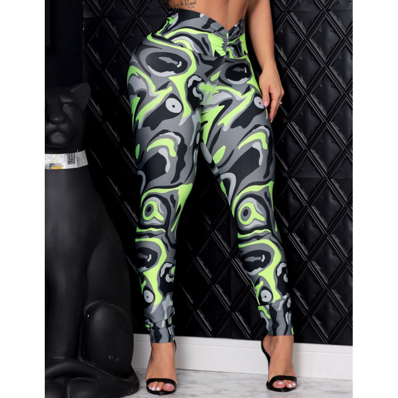Calça Legging Empina Bumbum Estampada Feminina para Academia
